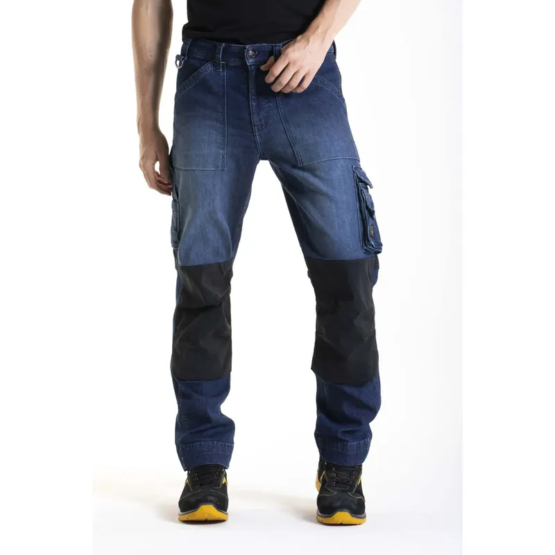 Seizoensaanbieding Jeans da lavoro multitasche Moby Fibreflex tg 44