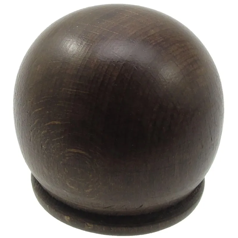 Korting Terminale bastone tenda Mela in legno noce Ø 35 mm 2 pz