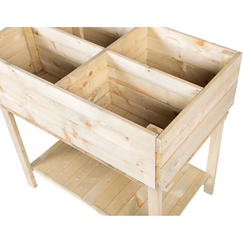 Goedkoop Fioriera da esterno Ortolegno doppio ripiano 80x50x80 cm