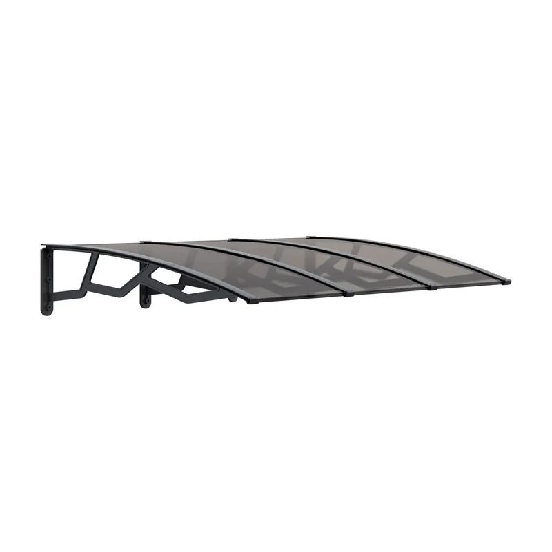 Shop Nu Pensilina in policarbonato alveolare fumè 120x180 cm