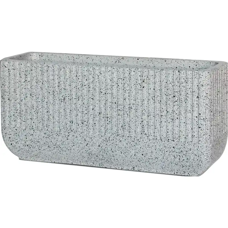 Laatste Kans Fioriera da esterno in pietra grigio 66x21x31 cm