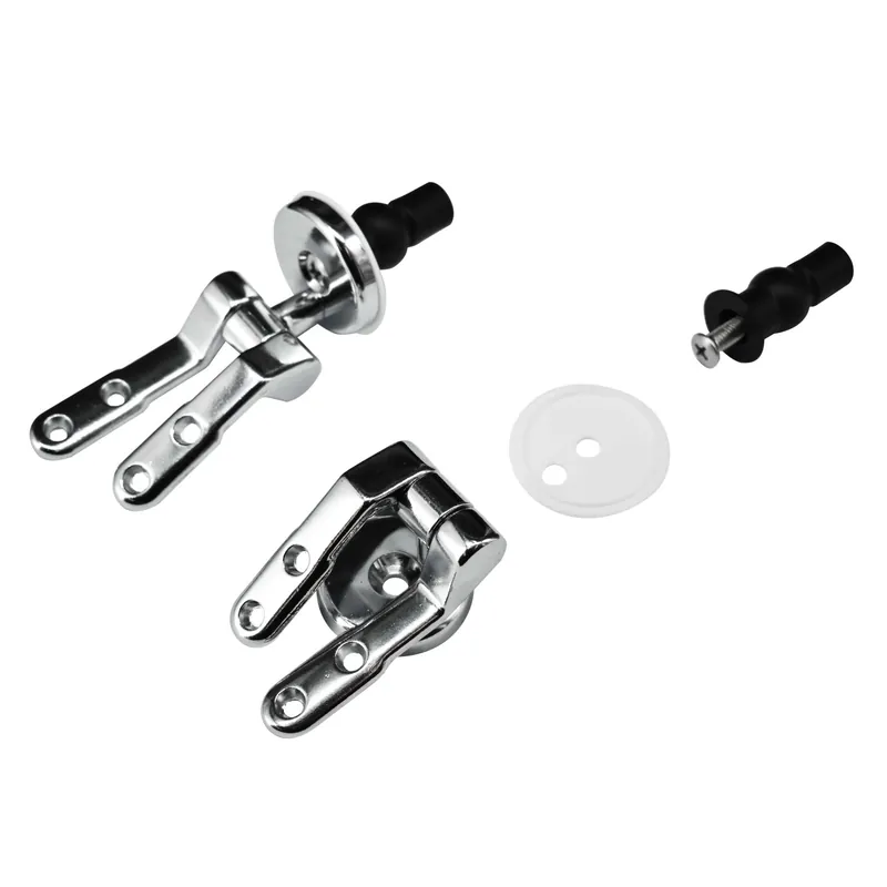 Coppia di cerniere Y foro centrale in metallo cromato lucido Exclusieve Aanbieding