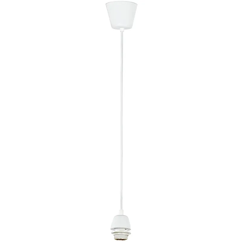 Dagaanbieding Pendel in plastica bianca con attacco E27