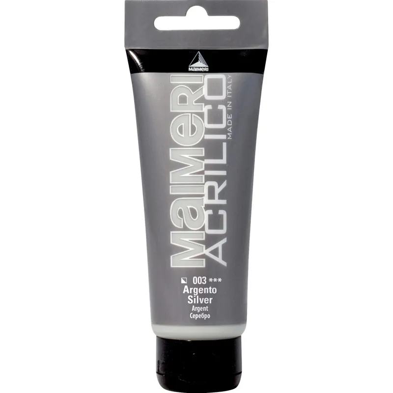 Acrilico argento 75 ml Beperkt Aanbod