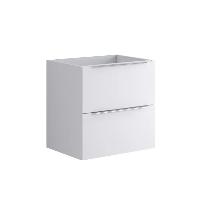 Koopje Mobile bagno base lavabo sospeso Bali 59,5x60x45,5 cm bianco opaco laccato