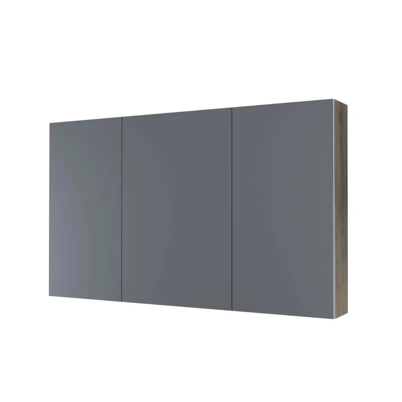 Beste Prijs Specchio contenitore bagno a 2 ante 115x15x68 cm color legno