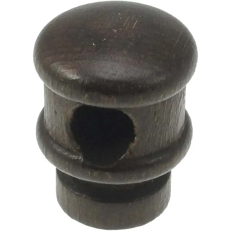 Op = Op Supporto bastone tenda centale in legno Ø 1,1 x L 3,5 noce cm