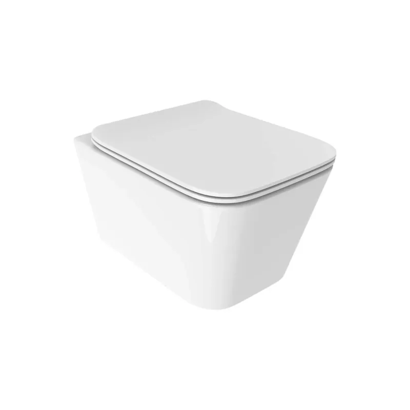 Vaso sospeso Square in vetrochina bianco lucido 360x520x36 mm Koopje