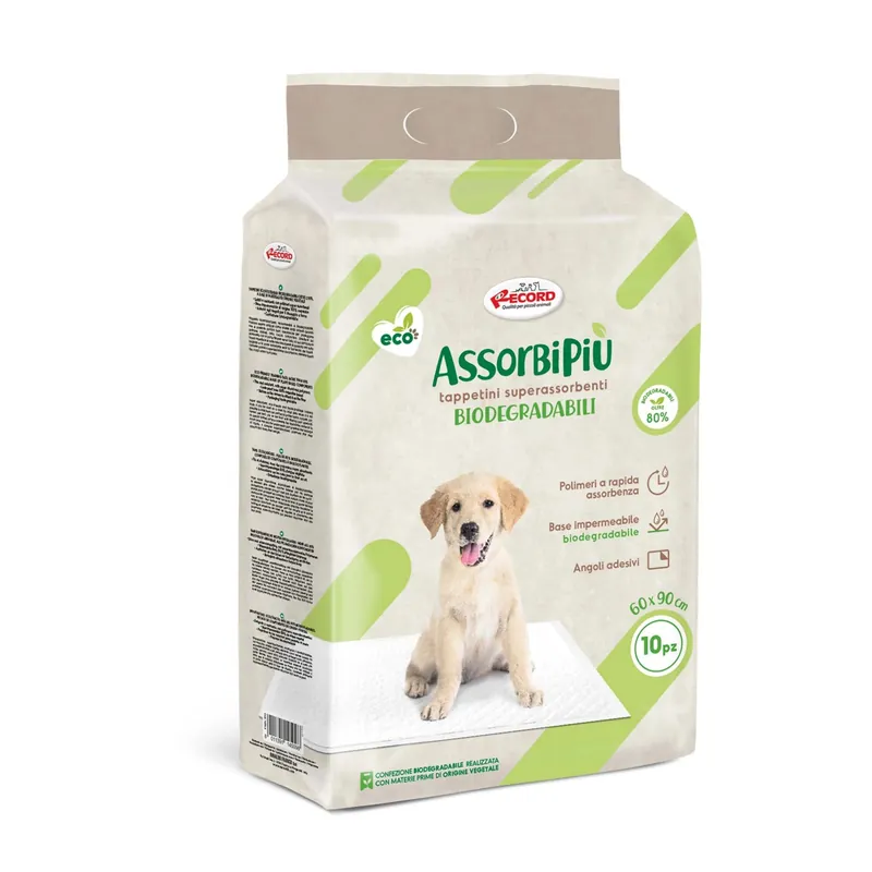 Favoriet Tappetini assorbenti biodegradabili 90x60 cm 10 pz