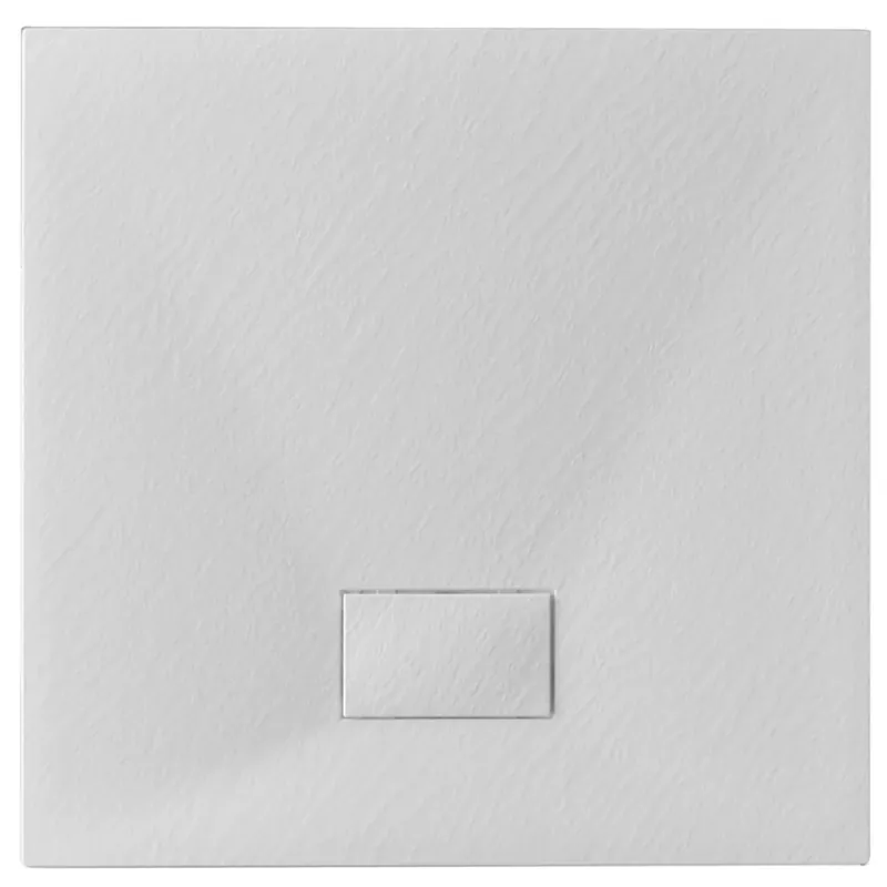 Piatto doccia in poliestere bianco effetto pietra 80x80 cm Bestseller