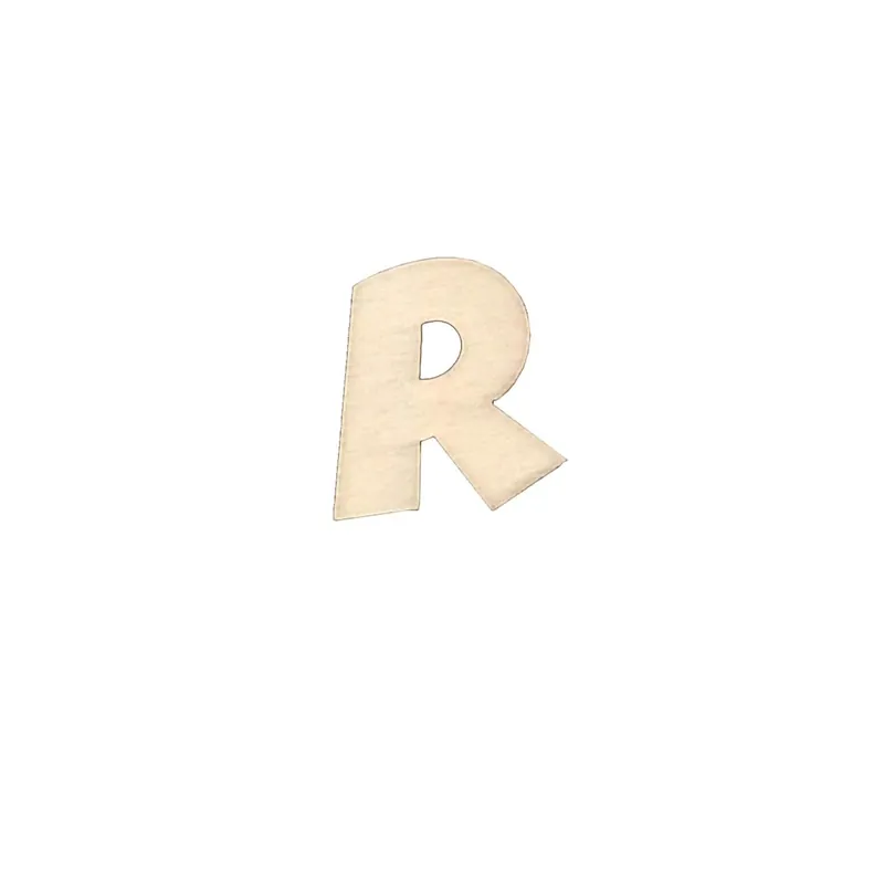 Korting Lettera R decorativa in legno 4 cm
