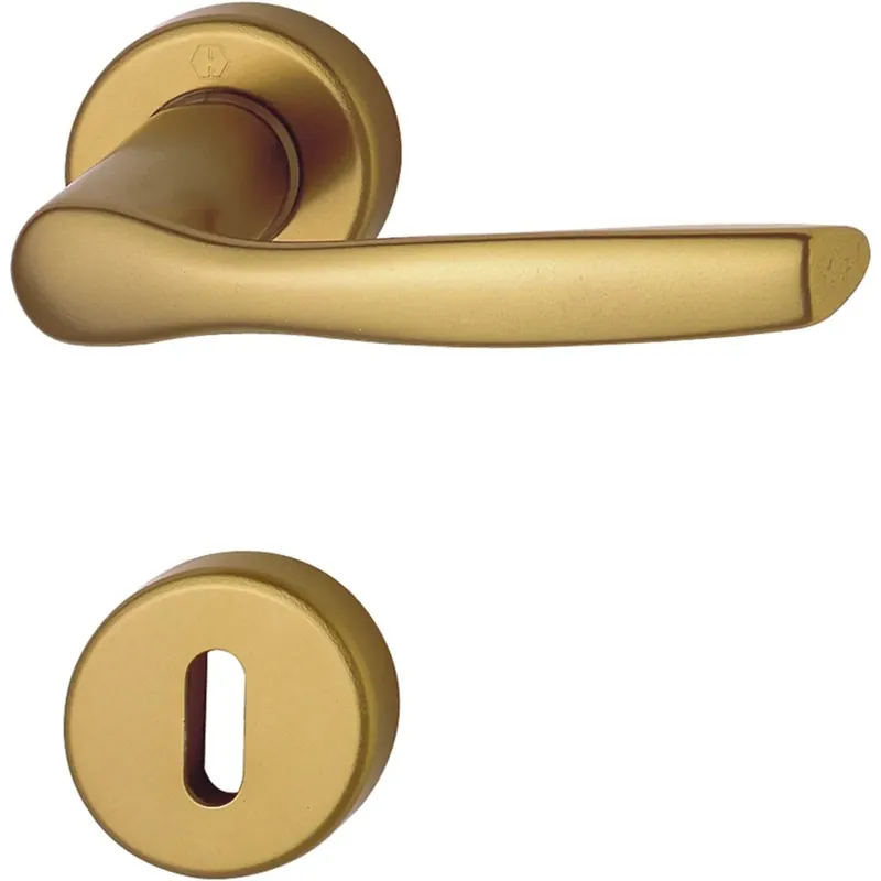 Maniglia Milano con rosetta Hoppe alluminio bronzato Goedkoop
