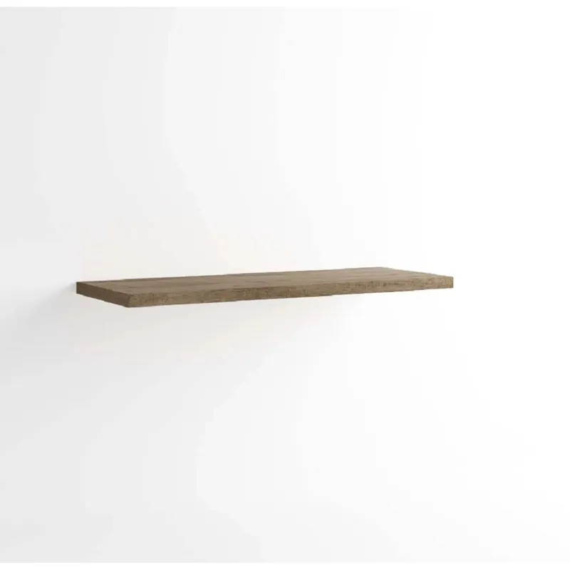 Top finitura melaminico senza foro/staffe sp 4 cm 100x46cm acero campestre Express Levering