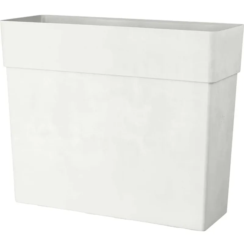 Gereduceerde Prijs Fioriera da esterno Deroma Like materiale sintetico bianco 65x78x29,5 cm
