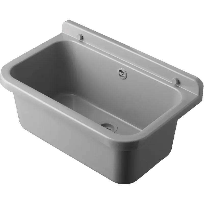 Lavandino da garage e giardino 55 cm colore grigio mineral Snelle Levering