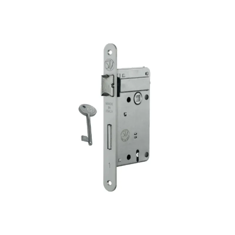 Nu Kopen Serratura patent con foro chiave cromo satinata entrata 45 mm