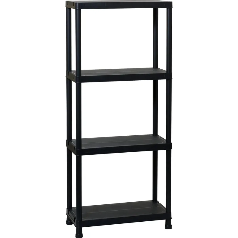 Scaffale in plastica Universal 4 ripiani 138x60x30 cm 25 kg/ripiano Beperkt Aanbod