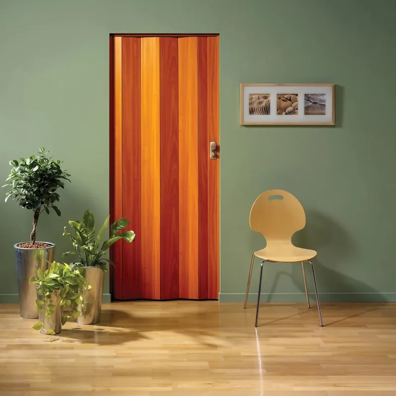 Hoge Kwaliteit Porta a soffietto Spacy in PVC 84x215 cm ciliegio
