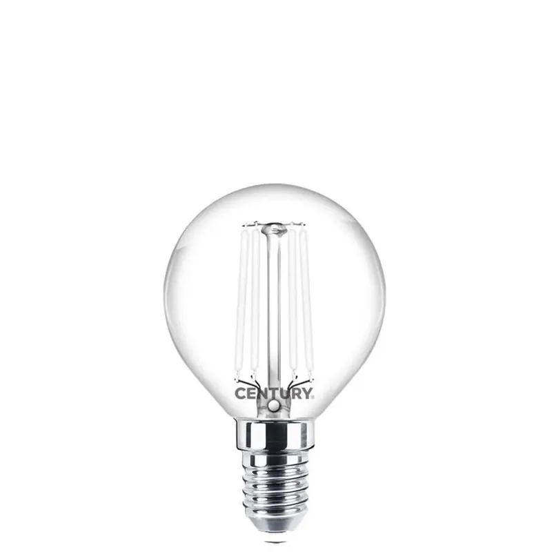 Exclusieve Aanbieding Lampadina LED E14 forma a sfera 470lm trasparente