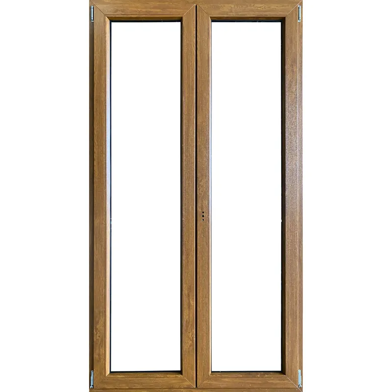 Finestra 2 ante dx pvc color legno 120x120 cm Nieuw