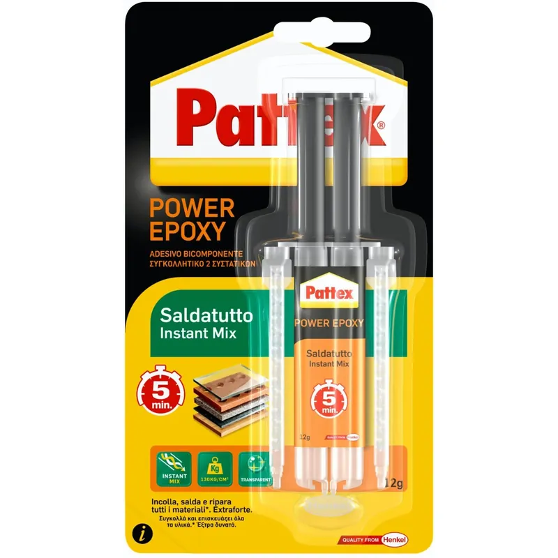 Koopje Colla epossidica Pattex Saldatutto Instant Mix 5 minuti 12 g