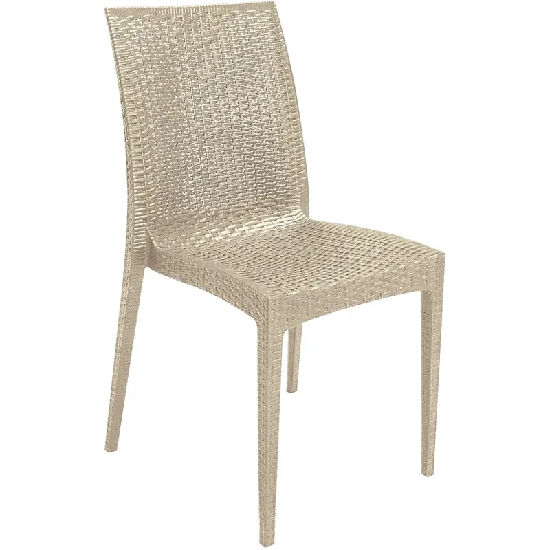 Sedia impilabile effetto rattan Goedkoop