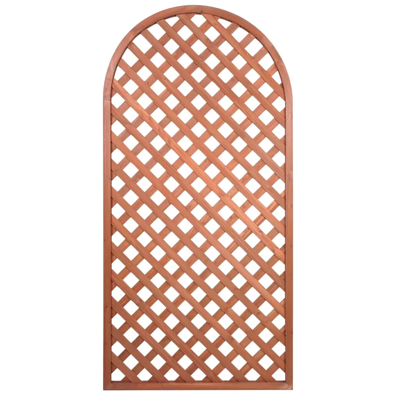 Traliccio fisso ad arco con cornice 1,8 m x 0,9 m ciliegio Speciale Aanbieding
