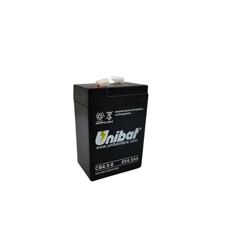 Snelle Levering Batteria moto Unibat CB4,5-6 SLA/VRLA 4,5 Ah 6 V