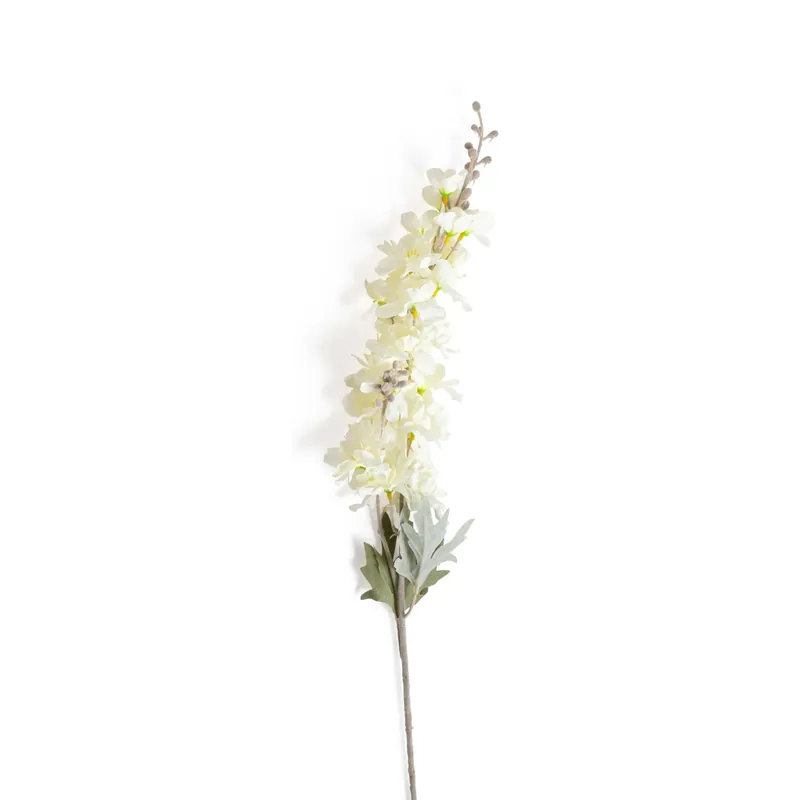 Bocca di leone finta in poliestere e plastica 13x9xH86,5cm bianco Gereduceerde Prijs