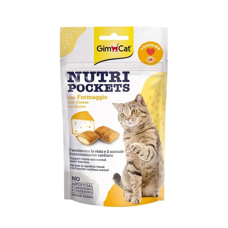 Snack per gatti GimCat Nutri Pockets con Formaggio 60 gr Betaalbaar
