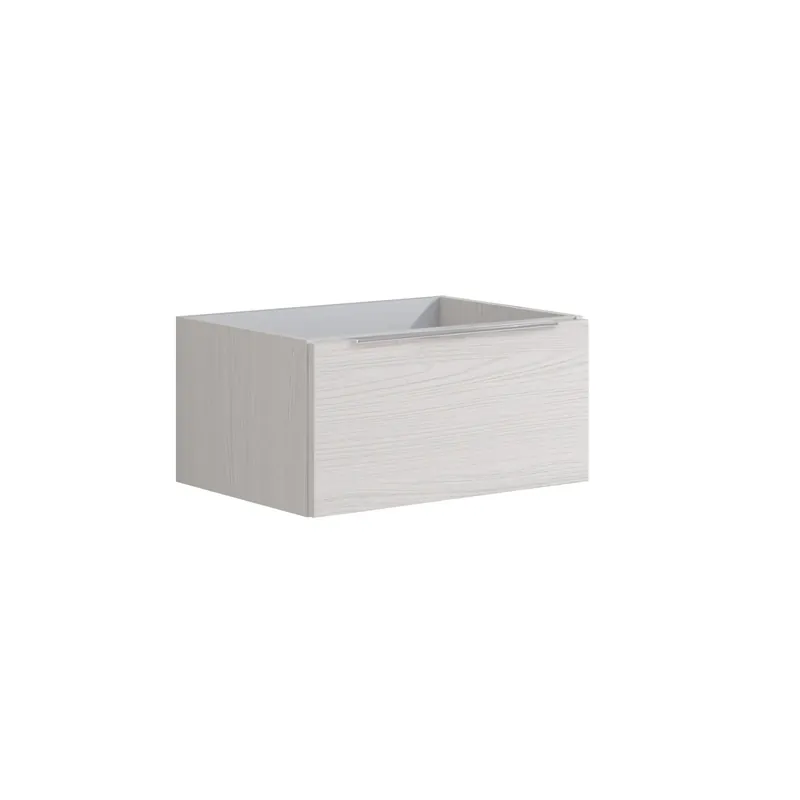 Mobile bagno base lavabo sospeso Bali 59,5x30x45,5 cm bianco aralie Dagaanbieding