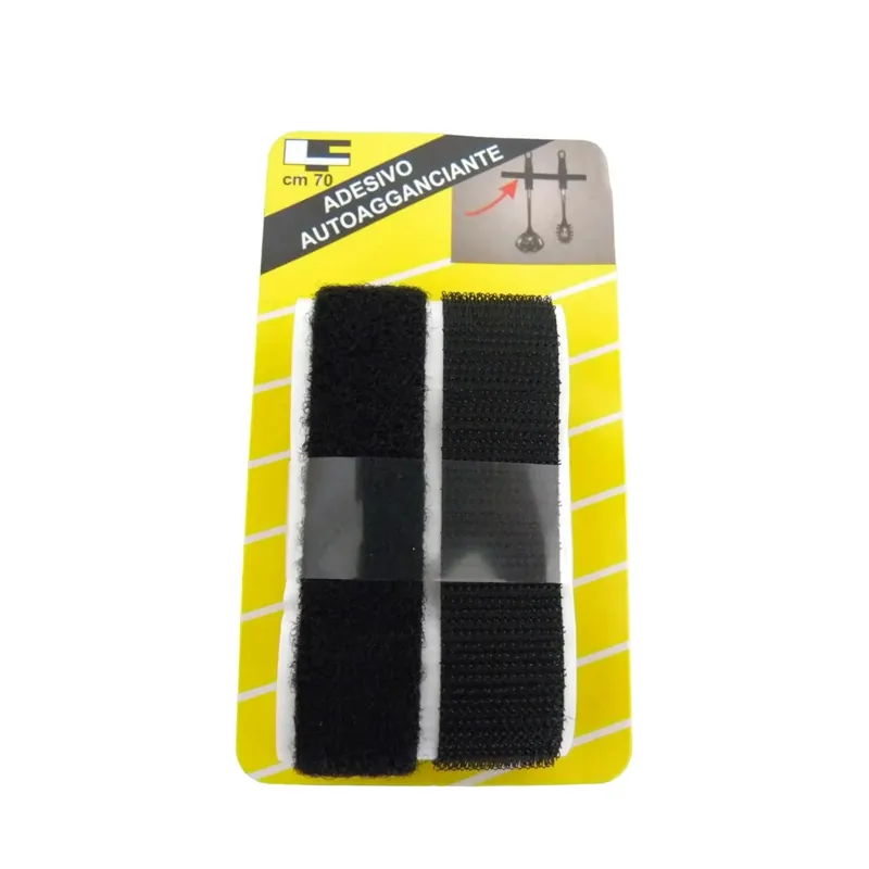 Lage Kosten Nastro adesivo velcro maschio/femmina 20x350 mm nero