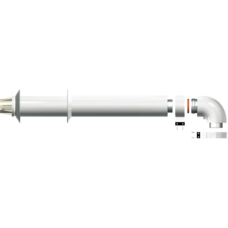 Kit scarico fumi coassiale Ø 60/100 mm per caldaie Ariston Snelle Levering