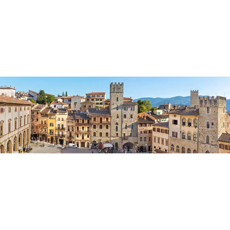 Canvas stampato su tela Piazza Grande di Arezzo 40x120 cm Rechtstreeks Van De Fabrikant