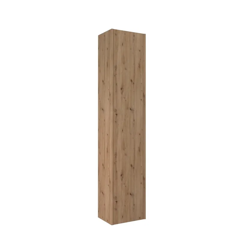 Mobile bagno a colonna revers sospeso Modula 1 anta 34x162x25 cm rovere nodato Nu Kopen