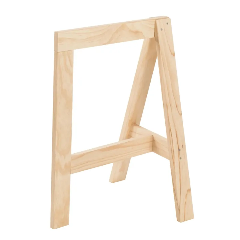 Cavalletto in legno di pino massiccio Glam 74x14x45,5 cm Op = Op