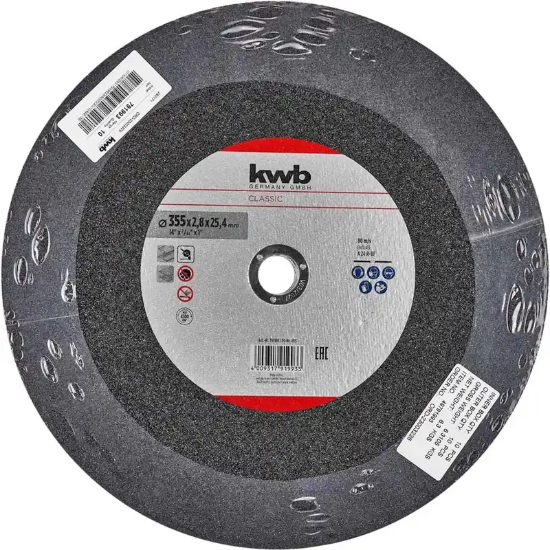 Disco da taglio per metallo 355 x 3,2 mm Direct Verzonden