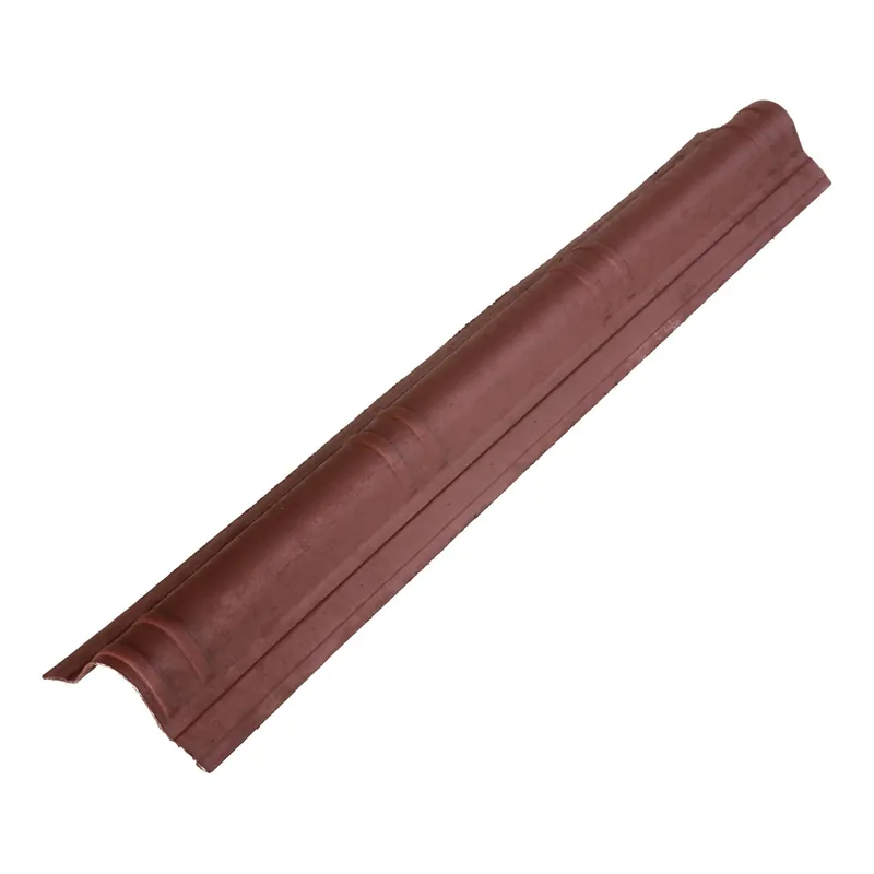 Aanbieding Elemento di colmo per lastre da copertura Onduline 106x20 cm rosso