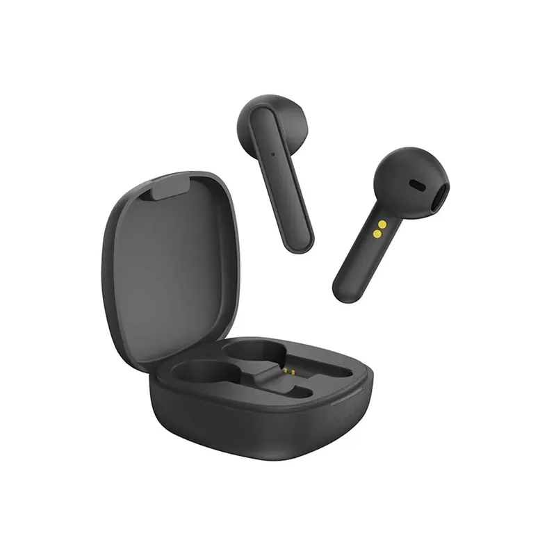 Merkproduct Auricolari stereo bluetooth con microfono e tasti touch Nero