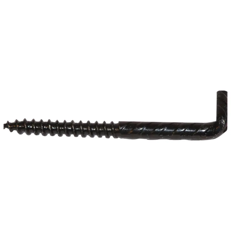 Laatste Versie Cancano acciaio zincato filetto legno 5,2 mm x 65 mm x 16 mm rustico nero 2 pz
