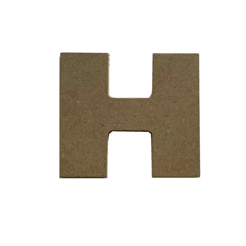 Lettera H h12 cm in MDF Fabrieksprijs