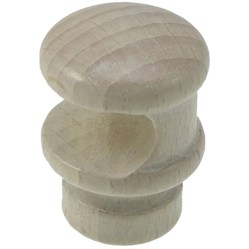 Supporto bastone tenda centrale in legno Ø 1,1 x L 3,5 cm bianco antico Merkproduct