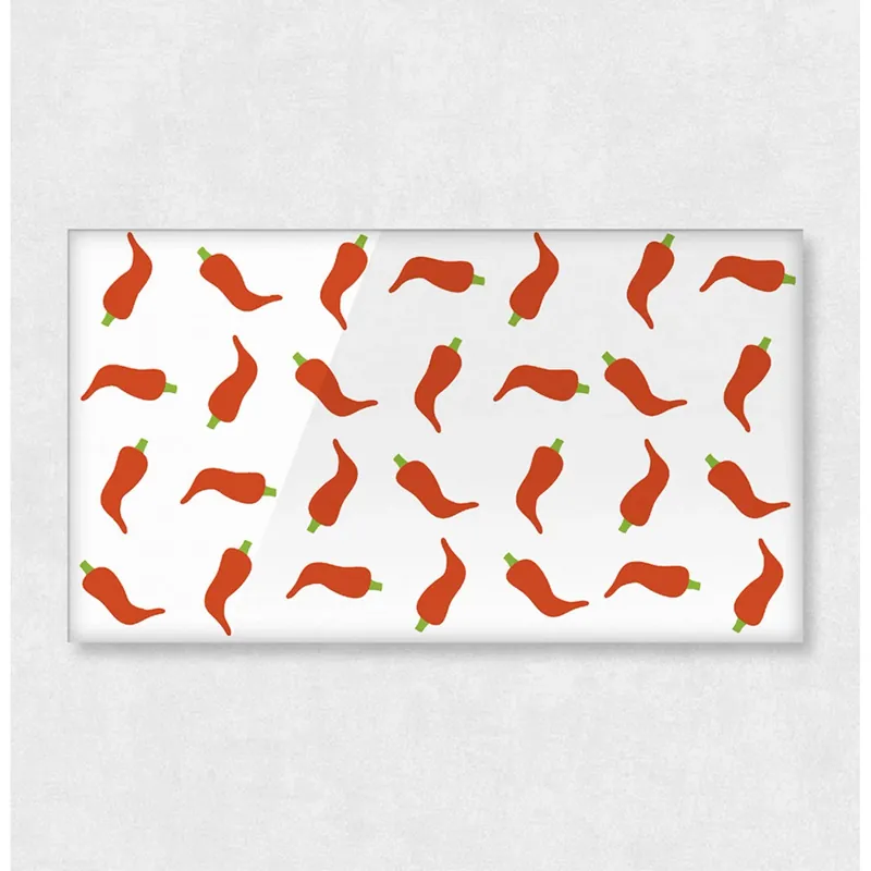 Hoge Kwaliteit Paraschizzi cucina in vetro sweet pepper 5x800x450 mm