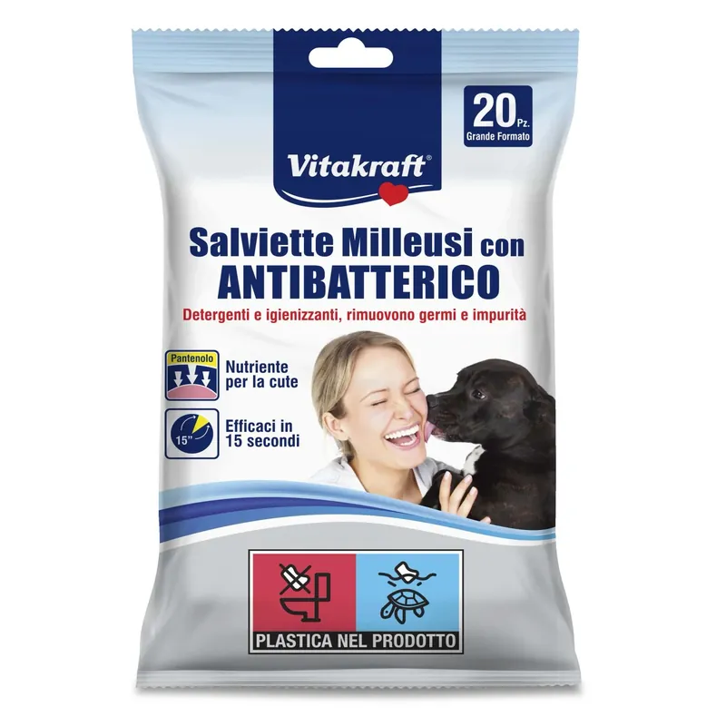 Salvietta milleusi con antibatterico 20 pz Koop Online