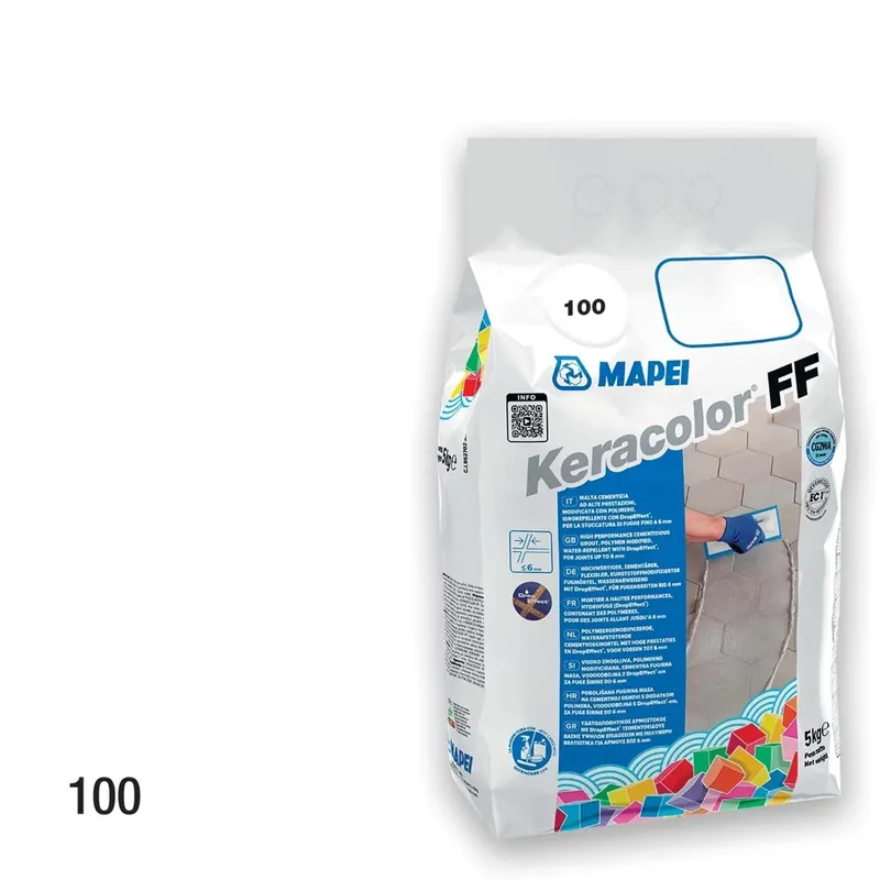 Aanbieding Stucco per fughe Keracolor FF 5 kg idrorepellente 100 Bianco