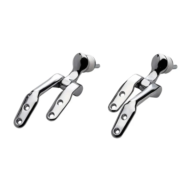 Alleen Vandaag Coppia di cerniere fisse in metallo cromato lucido per conca