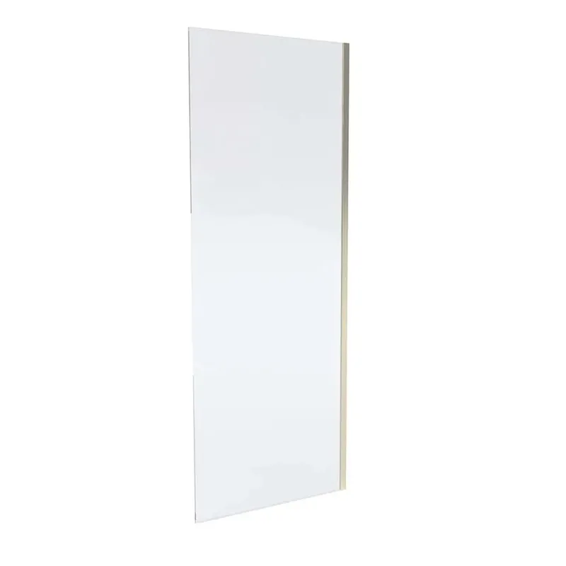 Porta doccia lato fisso Slim 87,5-89 cm oro spazzolato Finale Uitverkoop