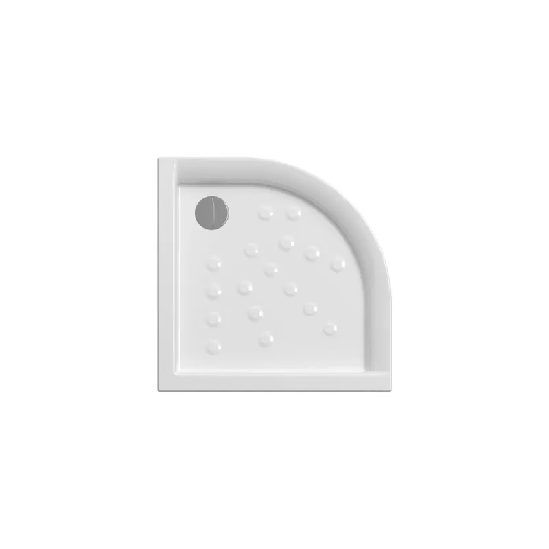 Shop Nu Piatto doccia Anabela semicircolare 80x80 cm bianco