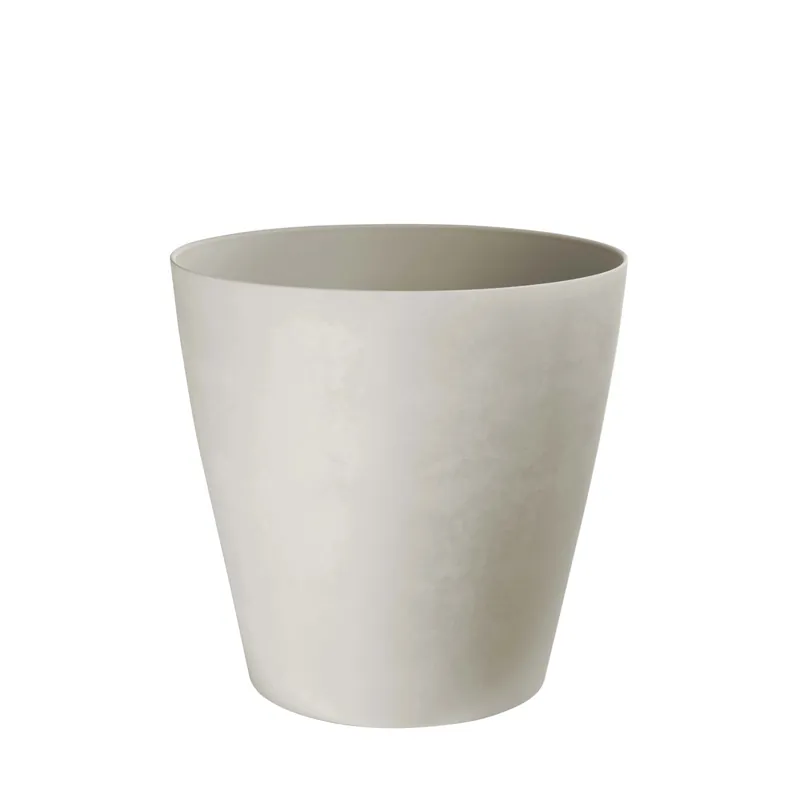 Vaso per piante Swingmood 35 cm bianco pietra plastica riciclata Seizoensaanbieding