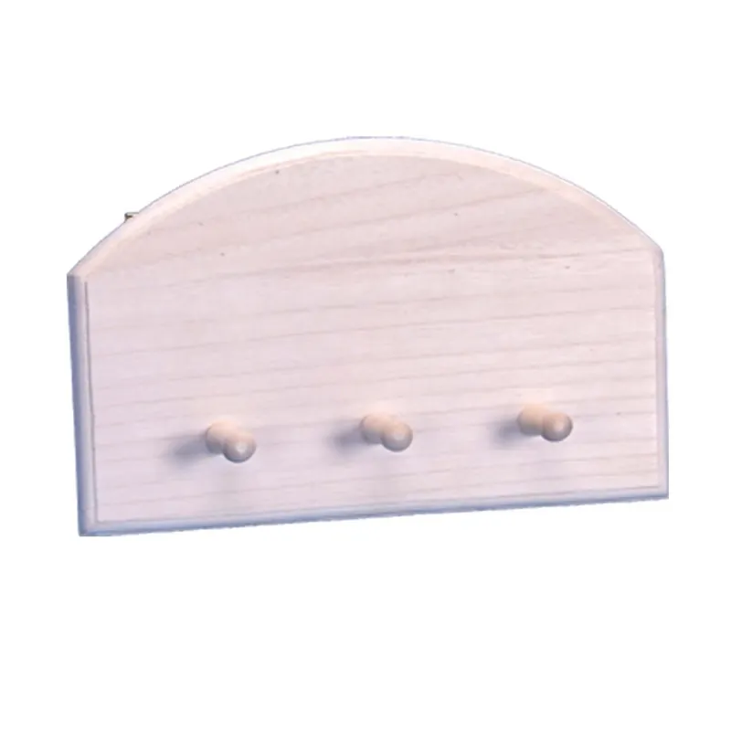 Appendino legno a tavoletta con 3 ganci 28x19x0,8 cm Gratis Retour
